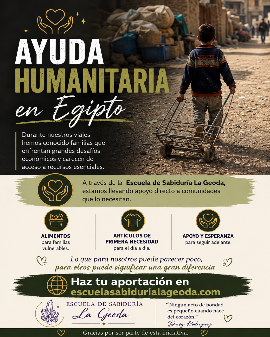 Donación para Niños en Egipto
