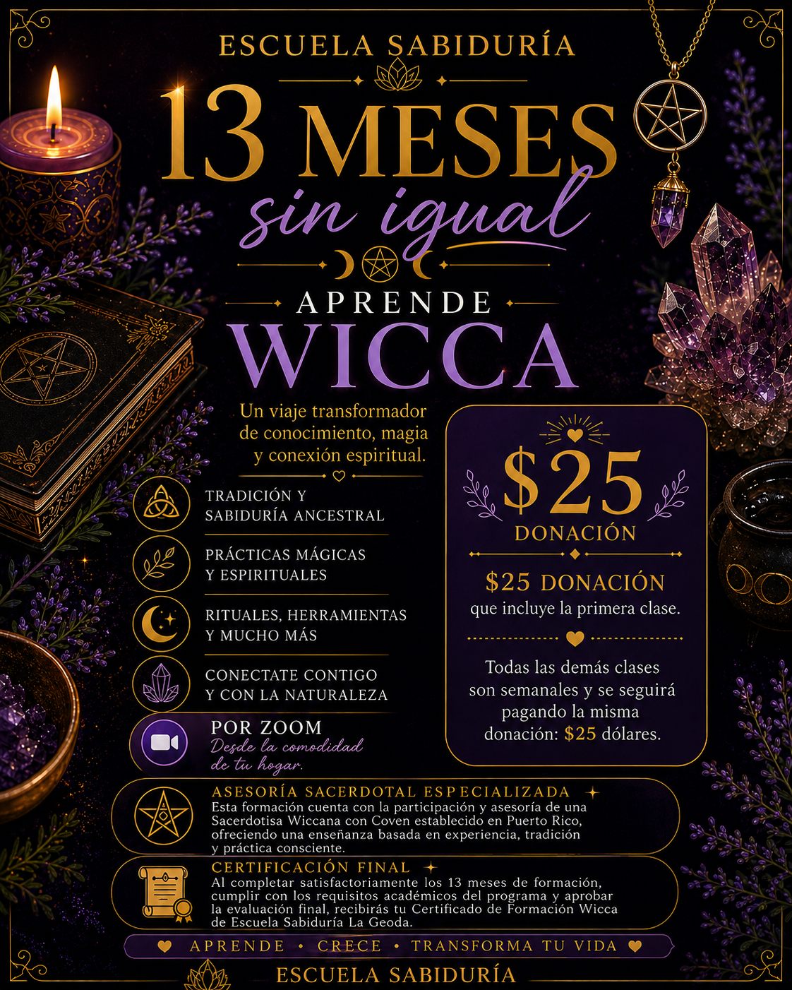 Wicca – 13 Meses de Aprendizaje