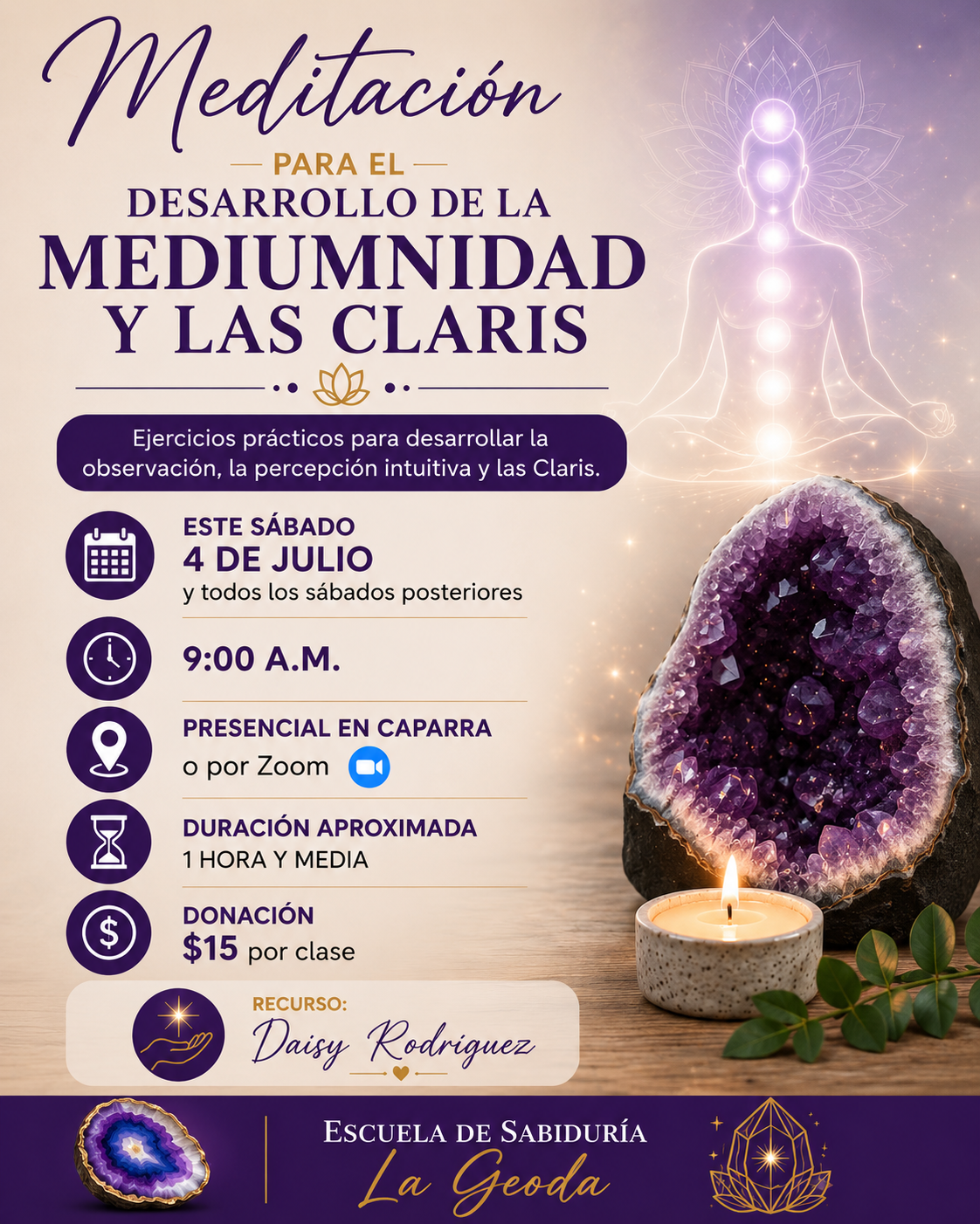 Meditación para el Desarrollo de la Mediumnidad y las Claris